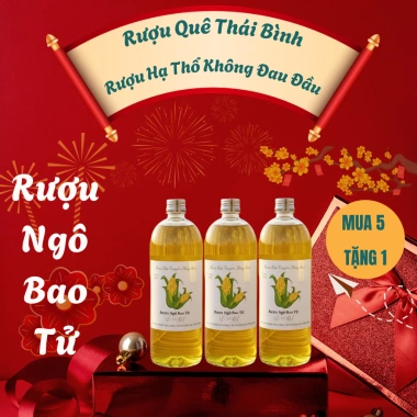 Rượu Ngô Bao Tử Quê Lúa 28° - Thơm Ngon, Dễ Uống, Đậm Đà Hương Ngô Non, Giá chỉ 55.955₫