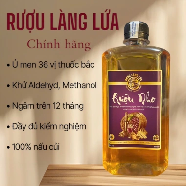 Rượu Nho Làng Lứa Quê Truyền Thống 500ml - 1L Giá ưu đãi 38.000 VND Hương vị đặc trưng