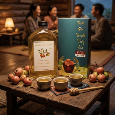 Rượu Táo Mèo Ngâm Tự Nhiên 1.000ml - Lên Men Truyền Thống, Nồng Độ Vừa, Giá Ưu Đãi 60,610₫ 5