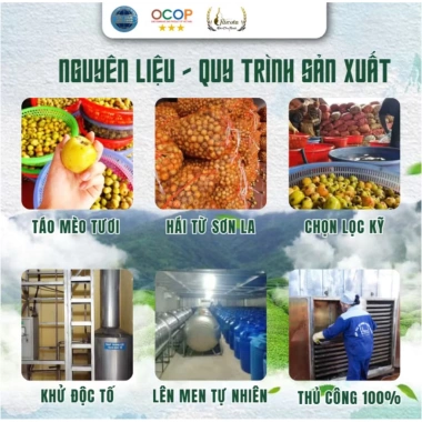 Rượu Táo Mèo Rucota Đào Công Thành 500ml - Đặc sản OCOP 3 sao, lên men tự nhiên, hương vị thơm ngon, giá ưu đãi 116.032đ