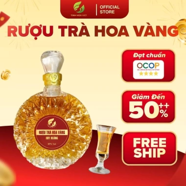 Rượu Trà Hoa Vàng Huy Hoàng 27° 500ml – Ngâm Cao Cấp, Hương Thơm Đậm Đà, Giá Ưu Đãi 834.000₫