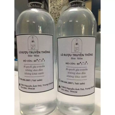 Rượu truyền thống Hóc Môn 40° 1 lít - Hương vị cổ truyền, lên men truyền thống, chỉ 42.997₫