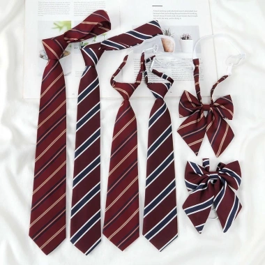 Rượu Vang Cà Vạt Đỏ Nhật Bản và Áo Sơ Mi DK Nam Preppy, Đồng Phục Nơ Nữ, Giá chỉ 58.320₫