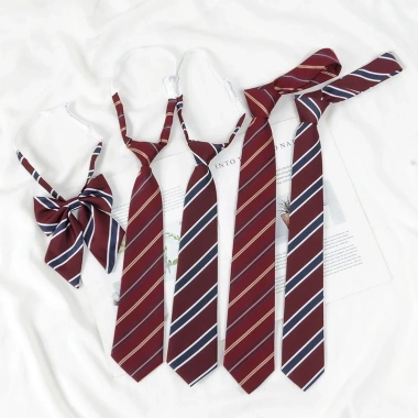 Rượu Vang Cà Vạt Đỏ Nhật Bản và Áo Sơ Mi DK Nam Preppy, Đồng Phục Nơ Nữ, Giá chỉ 58.320₫