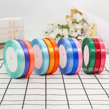 Ruy Băng Đỏ 4cm/2cm/1cm Handmade DIY Trang Trí Tết 2.026 Giá 15.600 VND