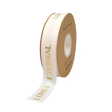 Ruy Băng Lụa 2,5CM Chữ Đồng Họa Love Is Eternal - Bó Hoa Đẹp Giá 28.000đ 10