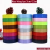 Ruy băng lụa 2cm*22m đa màu - Set 5 cuộn cho đồ handmade, quà tặng, giảm giá 60k 2