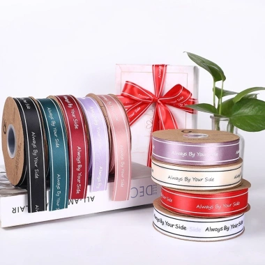 Ruy băng lụa 5m Always By Your Side bản 2,5cm - Giá chỉ 20.000, khuyến mãi 3 Ruy băng lụa 5m Always By Your Side bản 2,5cm - Giá chỉ 20.000, khuyến mãi 3