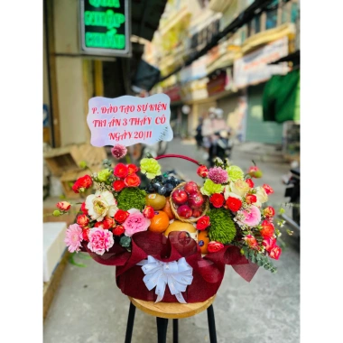Ruy Băng Lụa Gân 1,5cm - Phụ kiện trang trí giỏ hoa quả và bó hoa 22.000 VND