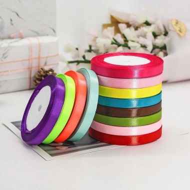 Ruy Băng Lụa Nhiều Màu 1-2-4cm 22m 4.900₫ - Thái Trơn, làm nơ, buộc hoa, gói quà 8