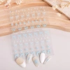 Ruy Băng Nơ Móng Tay AACAR Đa Năng DIY Tự Dính Chấm Bi Bốn Sao Phụ Kiện Nữ Bé Gái 2