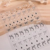 Ruy Băng Nơ Móng Tay AACAR Đa Năng DIY Tự Dính Chấm Bi Bốn Sao Phụ Kiện Nữ Bé Gái 4