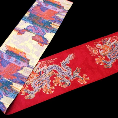 Ruy băng ren họa tiết rồng Hanfu cưới - Jacquard sang trọng, váy Trung Quốc