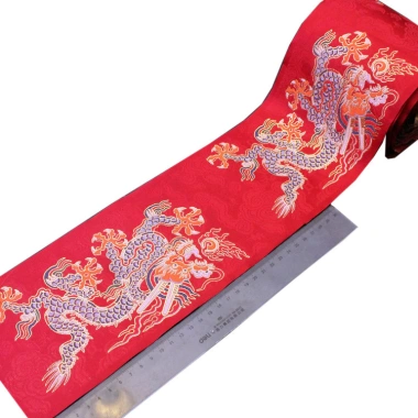 Ruy băng ren họa tiết rồng Hanfu cưới - Jacquard sang trọng, váy Trung Quốc