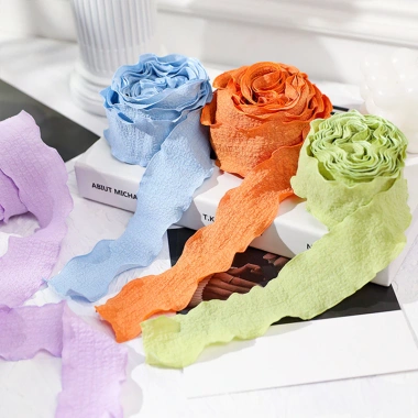 Ruy băng vải bèo 2.5cm - Dùng cột nơ, gói hoa, giá ưu đãi 10.000đ 5 Ruy băng vải bèo 2.5cm - Dùng cột nơ, gói hoa, giá ưu đãi 10.000đ 5