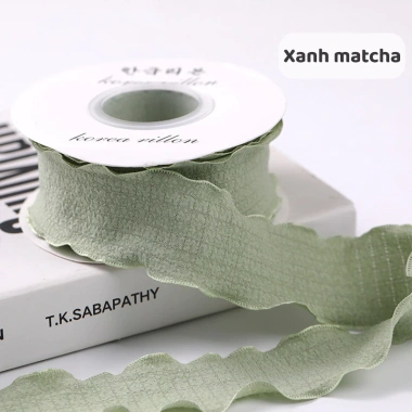 Ruy băng vải bèo 2.5cm - Dùng cột nơ, gói hoa, giá ưu đãi 10.000đ 8 Ruy băng vải bèo 2.5cm - Dùng cột nơ, gói hoa, giá ưu đãi 10.000đ 8
