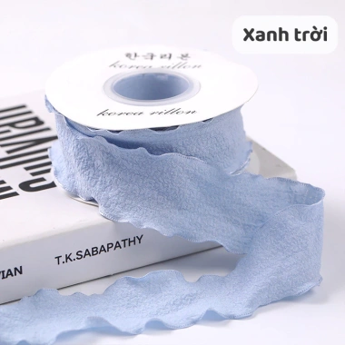 Ruy băng vải bèo 2.5cm - Dùng cột nơ, gói hoa, giá ưu đãi 10.000đ 9 Ruy băng vải bèo 2.5cm - Dùng cột nơ, gói hoa, giá ưu đãi 10.000đ 9