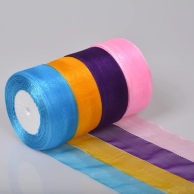 Ruy Băng Voan 4cm x 45 Yarns - Cuộn S370 Trang Trí Bó Hoa, Phụ Kiện Thủ Công 38,170₫