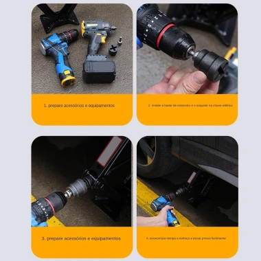 RV San Bằng Kéo Jack và Ổ Cắm Máy Khoan Adapter Tự Động - Phụ Kiện Sửa Xe Trailer, Xưởng Nhà, greiwe2vn - Giá 64,900₫ 6