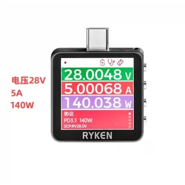 Ryken X3 Máy đo cường độ dòng sạc Type‑C 240W PD3.1 USB Tester RK‑X3 Giá 645.000₫ 7 Ryken X3 Máy đo cường độ dòng sạc Type‑C 240W PD3.1 USB Tester RK‑X3 Giá 645.000₫ 7