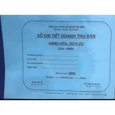 S1a Sổ chi tiết doanh thu hàng hoá dịch vụ 50 tờ (100 trang) khổ A4 nằm ngang in 2 mặt - Giá 43.000 VND 2 S1a Sổ chi tiết doanh thu hàng hoá dịch vụ 50 tờ (100 trang) khổ A4 nằm ngang in 2 mặt - Giá 43.000 VND 2