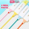 S621S Bút Highlight Deli 4 Màu Macaron Dạ Quang Pastel Mực Nhanh Khô Giá 14.900đ