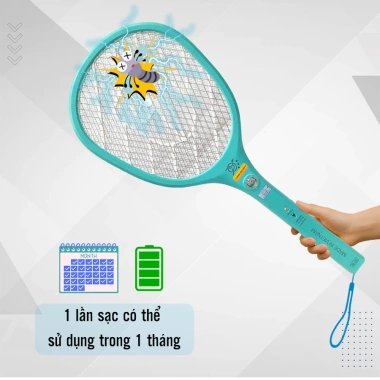 Sạc 1 lần dùng cả năm - Vợt muỗi pin Lithium 800mAh, bảo hành 12 tháng, giá chỉ 79.000₫ 7 Sạc 1 lần dùng cả năm - Vợt muỗi pin Lithium 800mAh, bảo hành 12 tháng, giá chỉ 79.000₫ 7