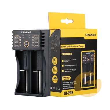 Sạc 2 cell LiitoKala Lii-202 mới, hỗ trợ 18.650/21.700/26.650, cổng Type-C, giá chỉ 180.000 VND 2