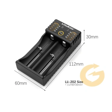 Sạc 2 cell LiitoKala Lii-202 mới, hỗ trợ 18.650/21.700/26.650, cổng Type-C, giá chỉ 180.000 VND 5