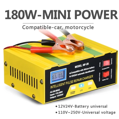 Sạc bình 12V 24V tự ngắt MONQIQI - 3‑200Ah cho xe máy & ô tô, giá ưu đãi 230k 3 Sạc bình 12V 24V tự ngắt MONQIQI - 3‑200Ah cho xe máy & ô tô, giá ưu đãi 230k 3