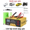 Sạc bình 12V 24V tự ngắt MONQIQI - 3‑200Ah cho xe máy & ô tô, giá ưu đãi 230k 4