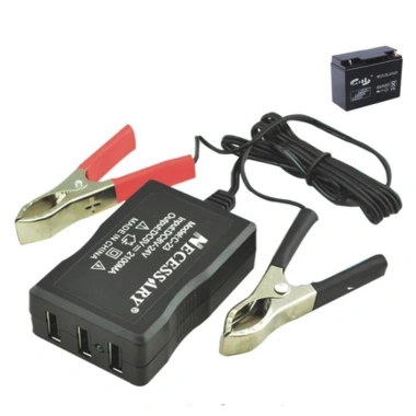 Sạc điện thoại 3 cổng USB chân kẹp bình ắc quy ô tô, xe máy - Đa năng 12V/24V/5V, giảm 22% 8 Sạc điện thoại 3 cổng USB chân kẹp bình ắc quy ô tô, xe máy - Đa năng 12V/24V/5V, giảm 22% 8