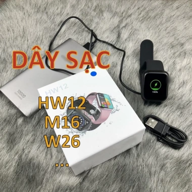 Sạc đồng hồ thông minh Hw12, M16 mini, Hw22, W26, W26M - Hàng mới bóc máy, giá chỉ 49.000đ