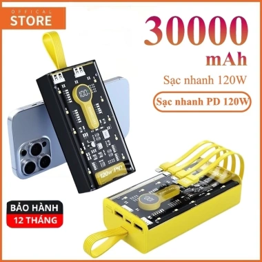 Sạc dự phòng 10.000-30.000mAh Cao Cấp Nhỏ Gọn Bảo hành 12 tháng PLMALL 175k