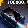 Sạc dự phòng 100.000mAh LED hiển thị % + đèn pin, pin dung lượng lớn, bảo hành, giá 409.200₫ 7