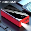 Sạc dự phòng 100.000mAh LED hiển thị % + đèn pin, pin dung lượng lớn, bảo hành, giá 409.200₫ 9