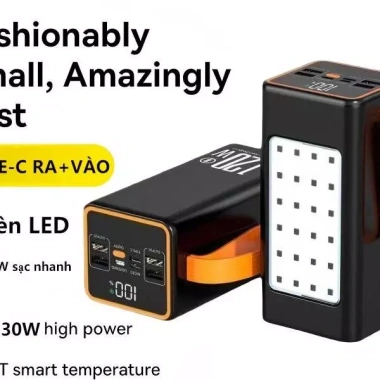 Sạc dự phòng 120W 90.000mAh công nghệ sạc nhanh, LED hiển thị, sạc đa thiết bị, bảo hành 24 tháng - Giá 315.000đ 3 Sạc dự phòng 120W 90.000mAh công nghệ sạc nhanh, LED hiển thị, sạc đa thiết bị, bảo hành 24 tháng - Giá 315.000đ 3