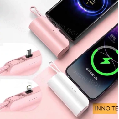 Sạc Dự Phòng 2 Cổng PD 15W – Sạc Nhanh Type‑C & USB, Tương Thích Điện Thoại, Giá Đỡ Tích Hợp