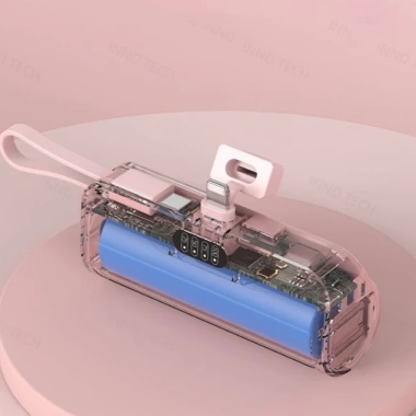 Sạc Dự Phòng 2 Cổng PD 15W – Sạc Nhanh Type‑C & USB, Tương Thích Điện Thoại, Giá Đỡ Tích Hợp