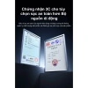 Sạc dự phòng 20.000mAh 3C nhanh - 2 dây sạc, màn LED, pin mạnh, giá 189.000₫ 4