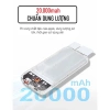 Sạc dự phòng 20.000mAh 3C nhanh - 2 dây sạc, màn LED, pin mạnh, giá 189.000₫ 7