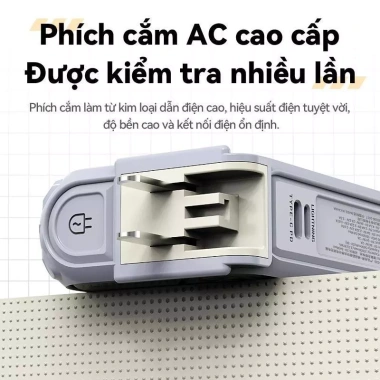 Sạc dự phòng 20.000mAh gập phích cắm và dây sẵn, công suất 22.5W, giảm giá 528.000 VND 4 Sạc dự phòng 20.000mAh gập phích cắm và dây sẵn, công suất 22.5W, giảm giá 528.000 VND 4