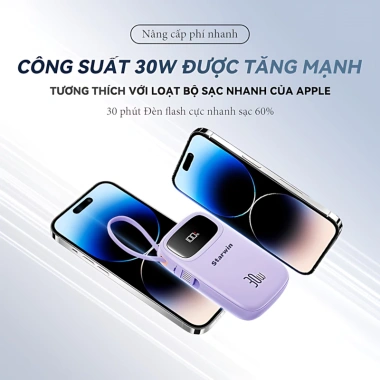 Sạc dự phòng 20.000mAh STARWIN 22.5W 2 cổng iPhone 13-15, Samsung, Huawei - 279.000 VND 9 Sạc dự phòng 20.000mAh STARWIN 22.5W 2 cổng iPhone 13-15, Samsung, Huawei - 279.000 VND 9