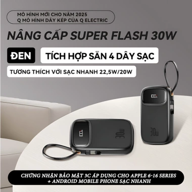 Sạc dự phòng 20.000mAh STARWIN 22.5W 2 cổng iPhone 13-15, Samsung, Huawei - 279.000 VND 10 Sạc dự phòng 20.000mAh STARWIN 22.5W 2 cổng iPhone 13-15, Samsung, Huawei - 279.000 VND 10