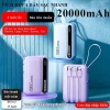 Sạc dự phòng 20.000mAh tích hợp 4 cáp sạc nhanh, LED hiển thị dung lượng, hỗ trợ đa thiết bị - Giá chỉ 259k