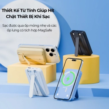 Sạc dự phòng 20.000mAh USB-C tích hợp cáp và sạc không dây Qi 30W, giá ưu đãi 243.750₫