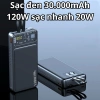 Sạc Dự Phòng 30.000mAh PD 100W - Sạc Nhanh 20W, Có Dây, Màn LED Hiển Thị Pin, Giá 379.000 VND 10