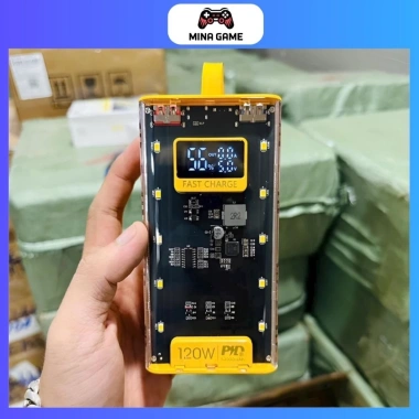 Sạc dự phòng 30.000mAh trong suốt, tích hợp 4 dây sạc nhanh, giá chỉ 249.000đ