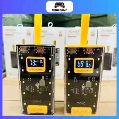 Sạc dự phòng 30.000mAh trong suốt, tích hợp 4 dây sạc nhanh, giá chỉ 249.000đ 2 Sạc dự phòng 30.000mAh trong suốt, tích hợp 4 dây sạc nhanh, giá chỉ 249.000đ 2