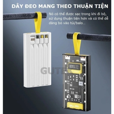 Sạc dự phòng 50.000mAh 120W siêu nhanh - Màn hình LED, 4 cổng, vỏ trong suốt 462.500đ 7 Sạc dự phòng 50.000mAh 120W siêu nhanh - Màn hình LED, 4 cổng, vỏ trong suốt 462.500đ 7